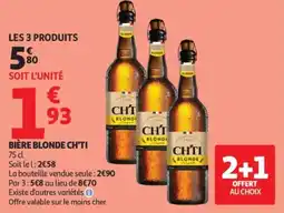Auchan Bière blonde ch'ti offre