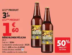 Auchan Bière blonde pélican offre