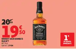 Auchan Whisky jack daniel's old n°7 offre
