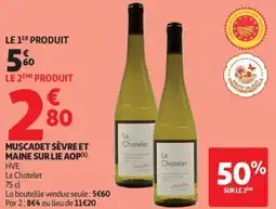 Auchan Muscadet sèvre et maine sur lie aop offre
