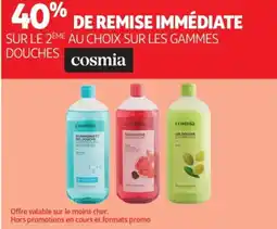 Auchan SUR LE 2EME AU CHOIX SUR LES GAMMES DOUCHES cosmia offre