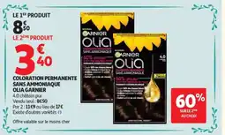 Auchan Coloration permanente sans ammoniaque olia garnier offre
