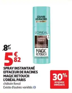 Auchan Spray instantané effaceur de racines magic retouch l'oréal paris offre