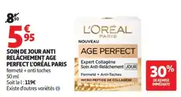 Auchan Soin de jour anti relâchement age perfect l'oréal paris offre