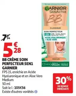 Auchan Bb crème soin perfecteur 5en1 garnier offre