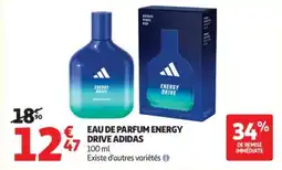Auchan Eau de parfum energy drive adidas offre
