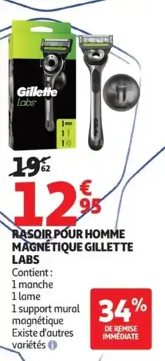 Auchan Rasoir pour homme magnétique gillette labs offre