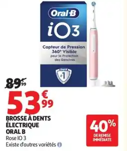 Auchan Brosse à dents électrique oral b offre