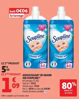 Auchan ADOUCISSANT 3D GRAND AIR SOUPLINE offre