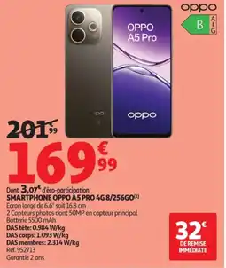 Auchan Smartphone oppo a5 pro 4g 8/256go offre