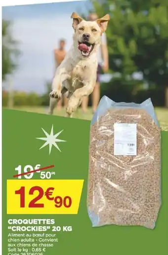 Bricomarché Croquettes Crockies 20kg offre