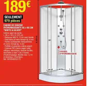 Brico Dépôt Cabine de Douche offre