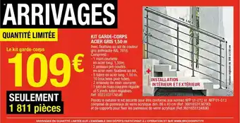 Brico Dépôt Kit Garde-Corps offre