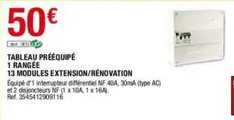 Brico Dépôt Tableau Prééquipé offre