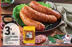 E.Leclerc 4 saucisses fumées à cuire offre