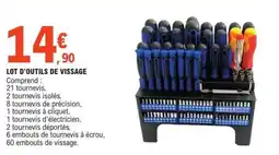 E.Leclerc LOT D'OUTILS DE VISSAGE offre