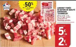 E.Leclerc LARDONS(*) FUMÉS OU NATURE DE QUALITÉ SUPÉRIEURE STEMMELEN offre
