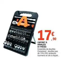 E.Leclerc COFFRET À DOUILLES 61 PIÈCES offre