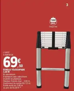 E.Leclerc Échelle télescopique 2,60 M offre