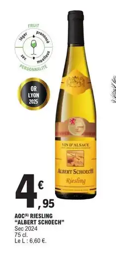 E.Leclerc AOC RIESLING ALBERT SCHOECH offre