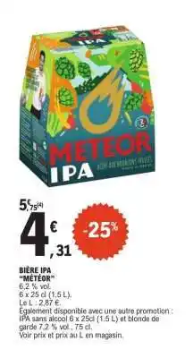 E.Leclerc BIÈRE IPA “MÉTÉOR” offre