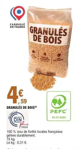 E.Leclerc Granulés de bois offre
