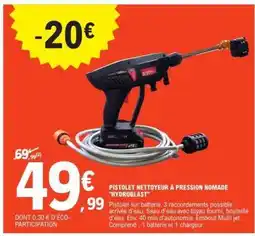 E.Leclerc Pistolet nettoyeur à pression nomade 'Hydroblast' offre
