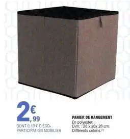 E.Leclerc Panier de rangement offre