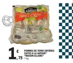 E.Leclerc POMMES DE TERRE ENTIÈRES CUITES À LA VAPEUR MAISON ALLAIRE offre