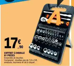 E.Leclerc COFFRET À DOUILLE 61 PIÈCES offre