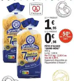 E.Leclerc PÂTES D'ALSACE GRAND MERE offre