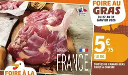 E.Leclerc Cuisses de canard gras crues à confire offre