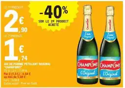 E.Leclerc Jus de Pomme Pétillant Original Champomy offre