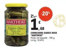 E.Leclerc CORNICHONS AIGRES-DOUX “HARTHERZ” offre