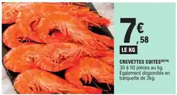 E.Leclerc CREVETTES CUITES offre