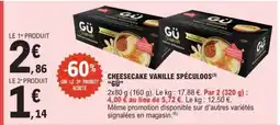 E.Leclerc CHEESECAKE VANILLE SPÉCULOOS GÜ offre