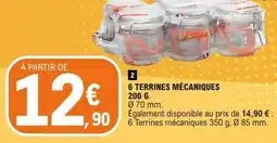 E.Leclerc 6 Terrines Mécaniques 200 g offre