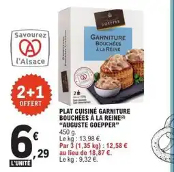 E.Leclerc PLAT CUISINÉ GARNITURE BOUCHÉES À LA REINE 'AUGUSTE GOEPPER' offre