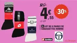 E.Leclerc LOT DE 6 PAIRES DE CHAUSSETTES HOMME offre