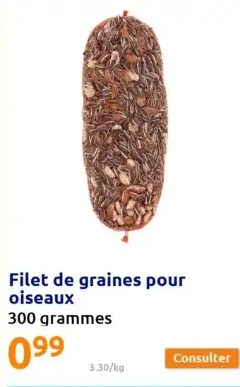 Action Filet de Graines Pour Oiseaux offre