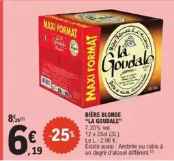 E.Leclerc BIÈRE BLONDE 'LA GOUDALE' offre