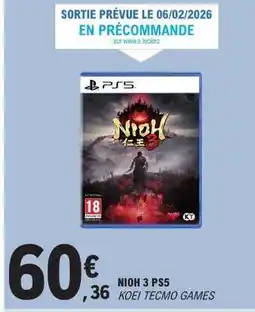 E.Leclerc NIOH 3 PS5 offre