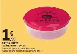 E.Leclerc BOÎTE À CRÊPES CRÊPES PARTY 30CM offre