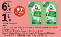 E.Leclerc Lessive liquide Rainett offre