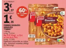 E.Leclerc Pommes Rissolées Surgelées Findus offre