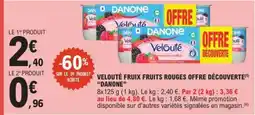 E.Leclerc Velouté Fruix Fruits Rouges Offre Découverte offre