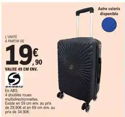 E.Leclerc VALISE 49 CM ENV offre