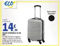 E.Leclerc VALISE EXTENSIBLE 55 CM ENV offre