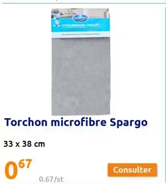 Action Torchon microfibre Spargo offre