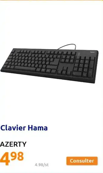 Action Clavier Hama offre